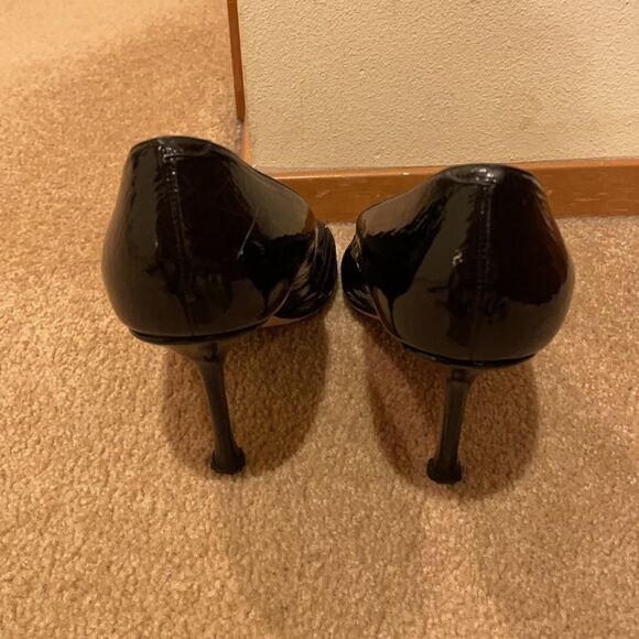 JIMMY CHOO Peep Toe Patent Leather Pumps - Picture 5 of 13